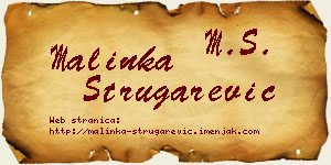 Malinka Strugarević vizit kartica